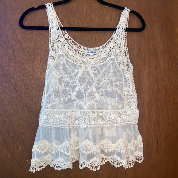 Express lace tank top! - Picture 1 of 5